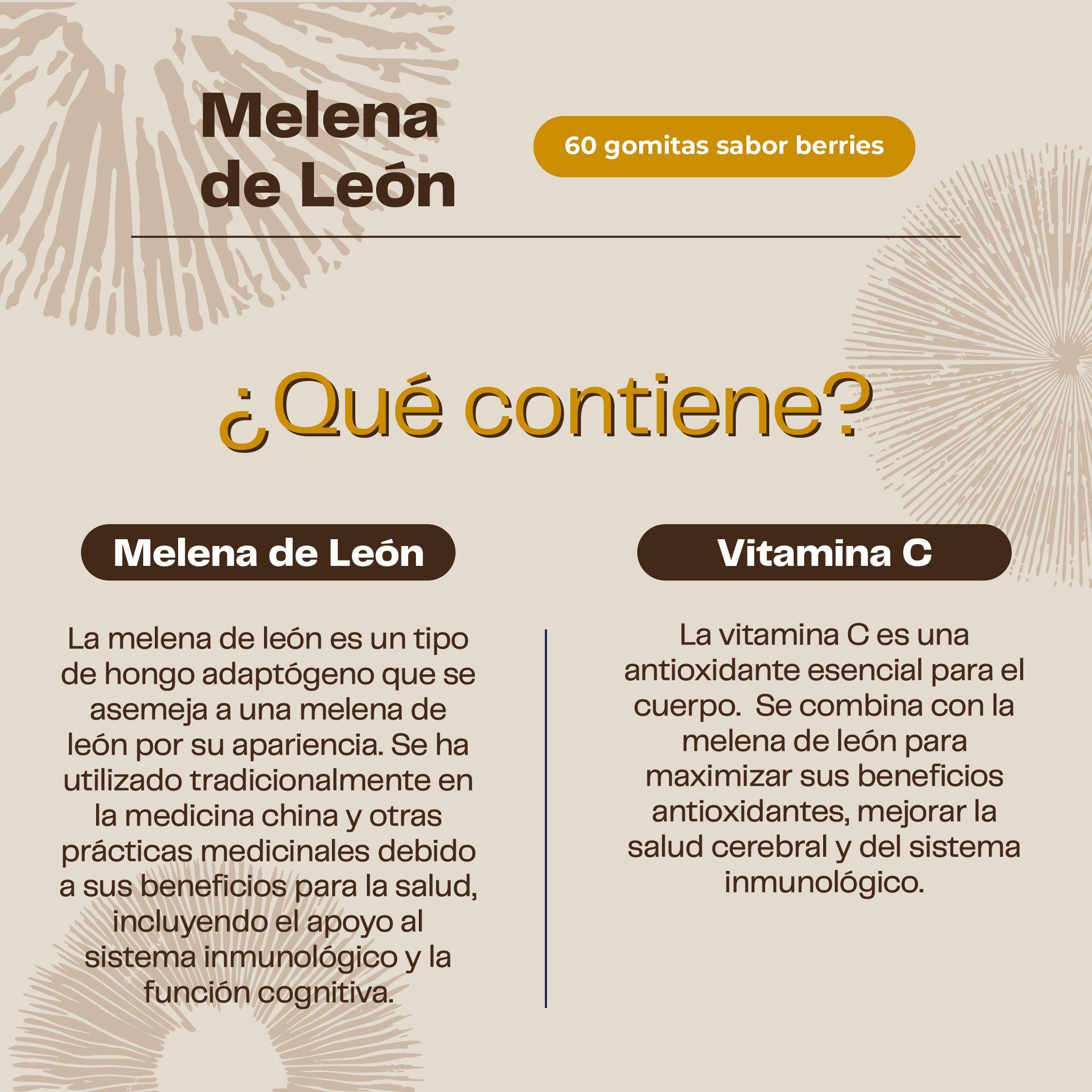 Melena De León Hongo - Gomitas 60 Un Karun Life-4