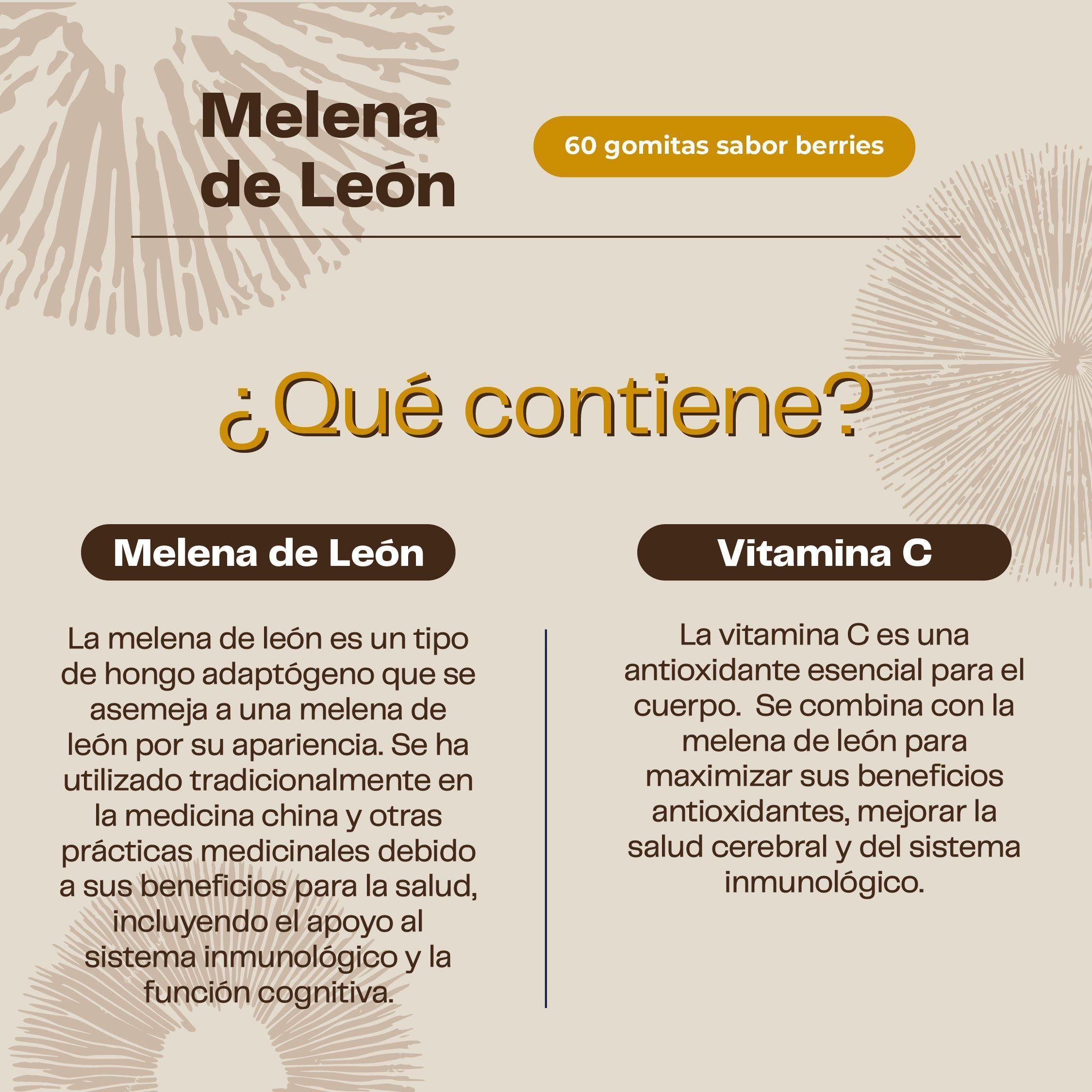 Melena De León Hongo - Gomitas 60 Un Karun Life-4