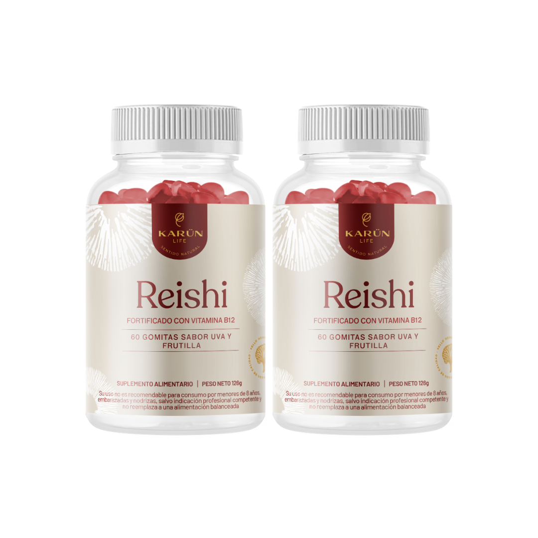 Pack Doble Reishi Hongo  Sistema Inmune  120 U Karun Life-0