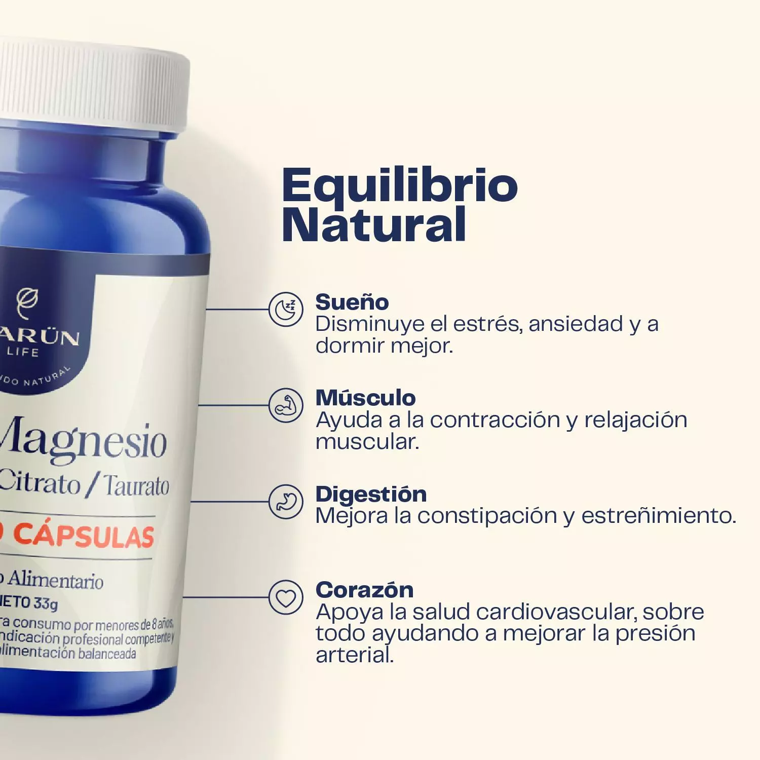 Pack Rendimiento Potenciado Creatina en Polvo 300 gr Triple Magnesio 60 Capsulas Karun Life-5