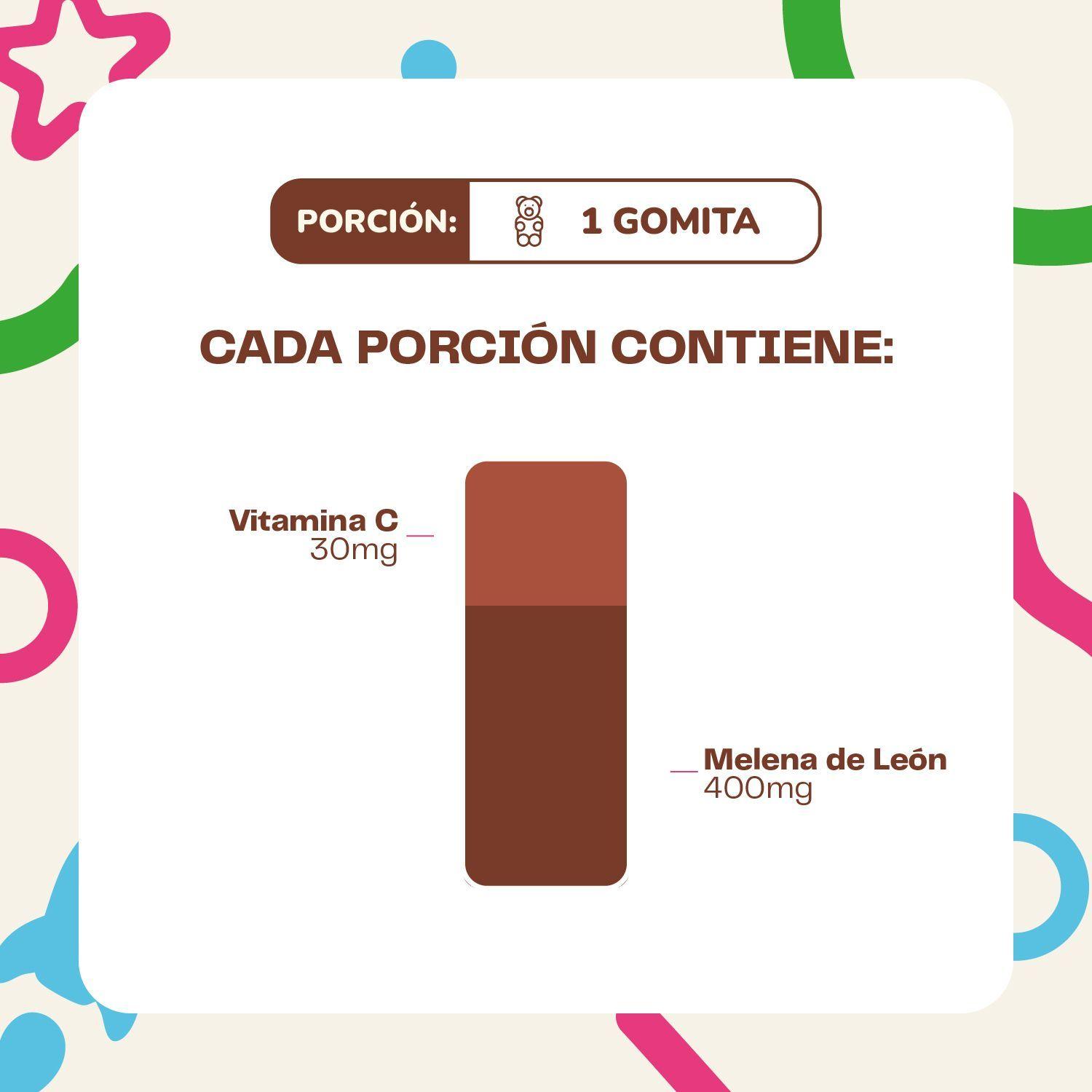 Gomita Melena de Leon Mini 60 Un Karun Life-4