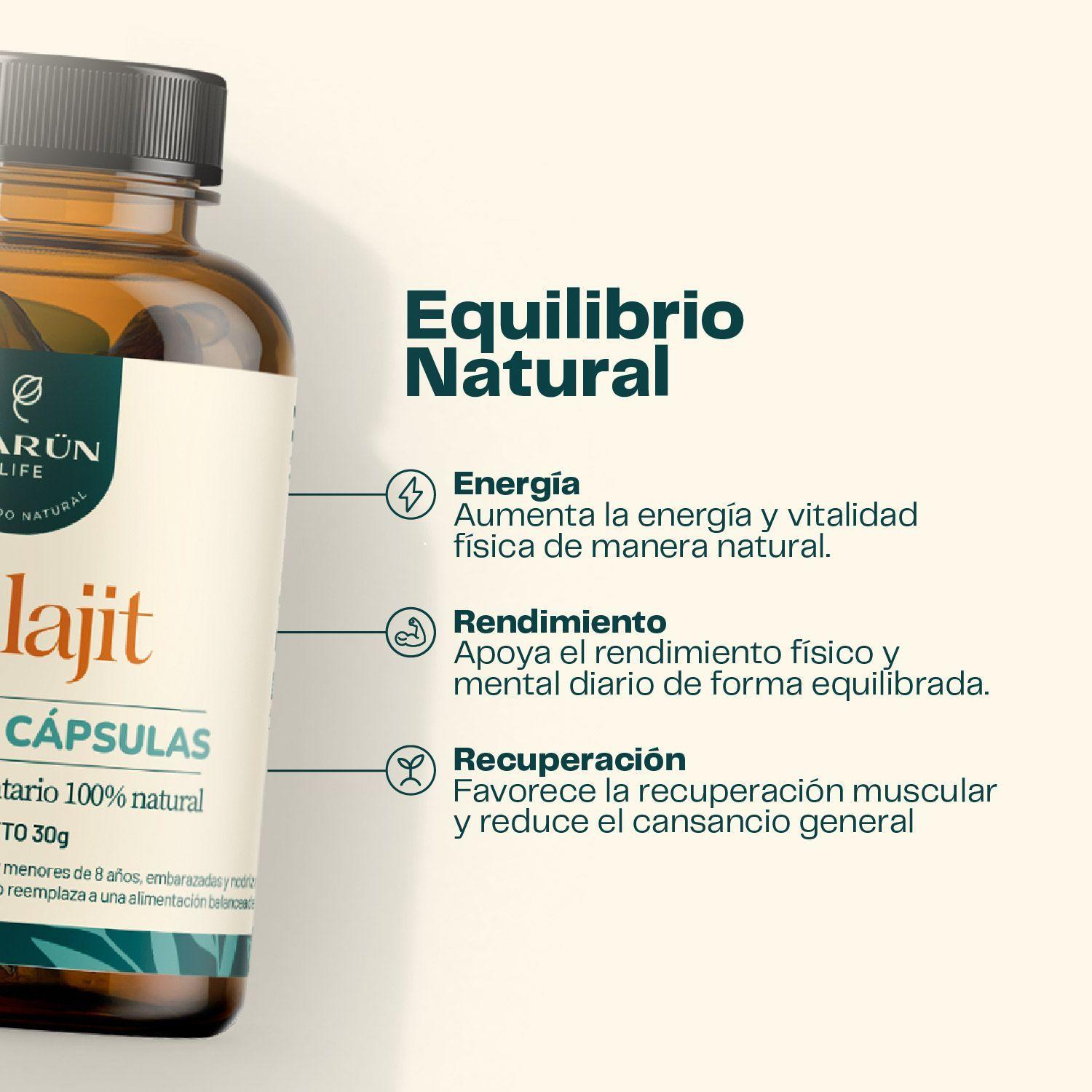 Pack X3 Shilajit 180 Capsulas Karun Life-2