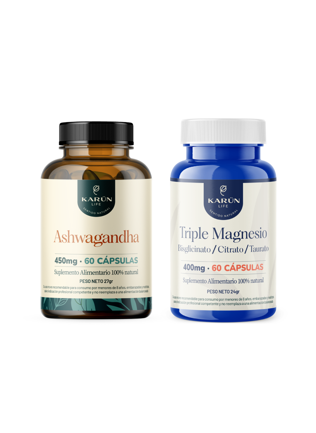 Pack Relajación Y Estrés: Ashwagandha + Triple Magnesio-0