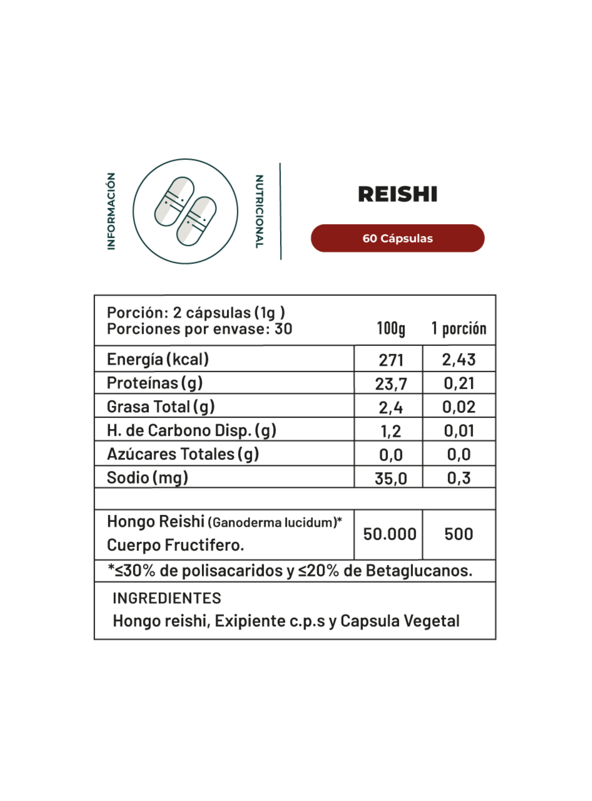 Pack Melena De Leon + Reishi - 120 Cápsulas Karun Life-2