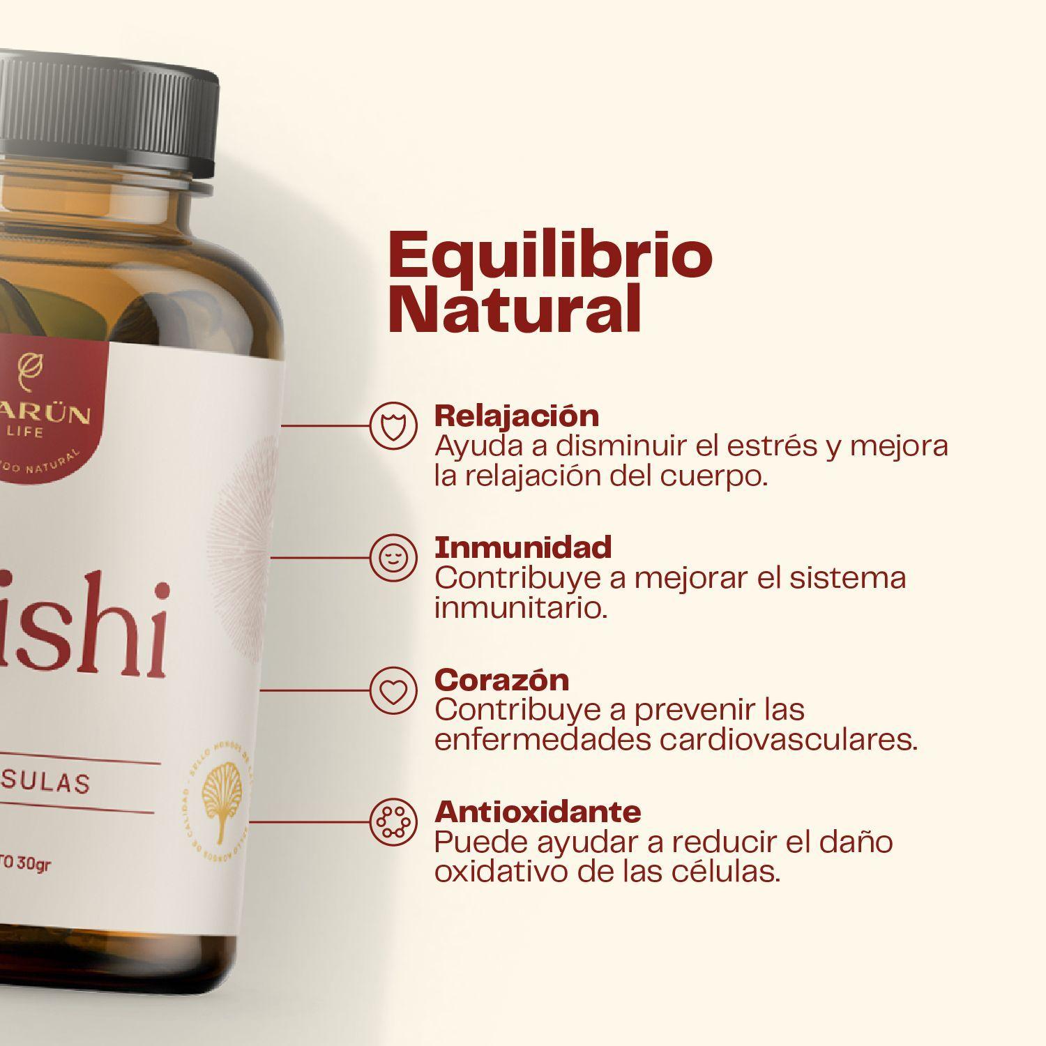Pack 180 Capsulas: Melena De Leon - Reishi - Cola De Pavo Karun Life-4