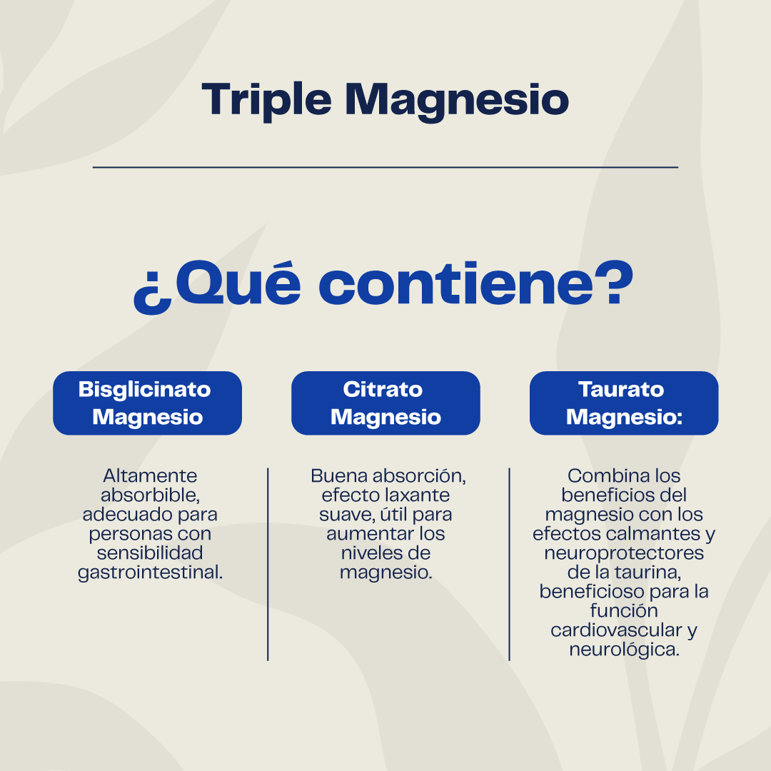 Triple Magnesio Bisglicinato, Citrato , Taurato 400mg 60 Cap Karun Life-2