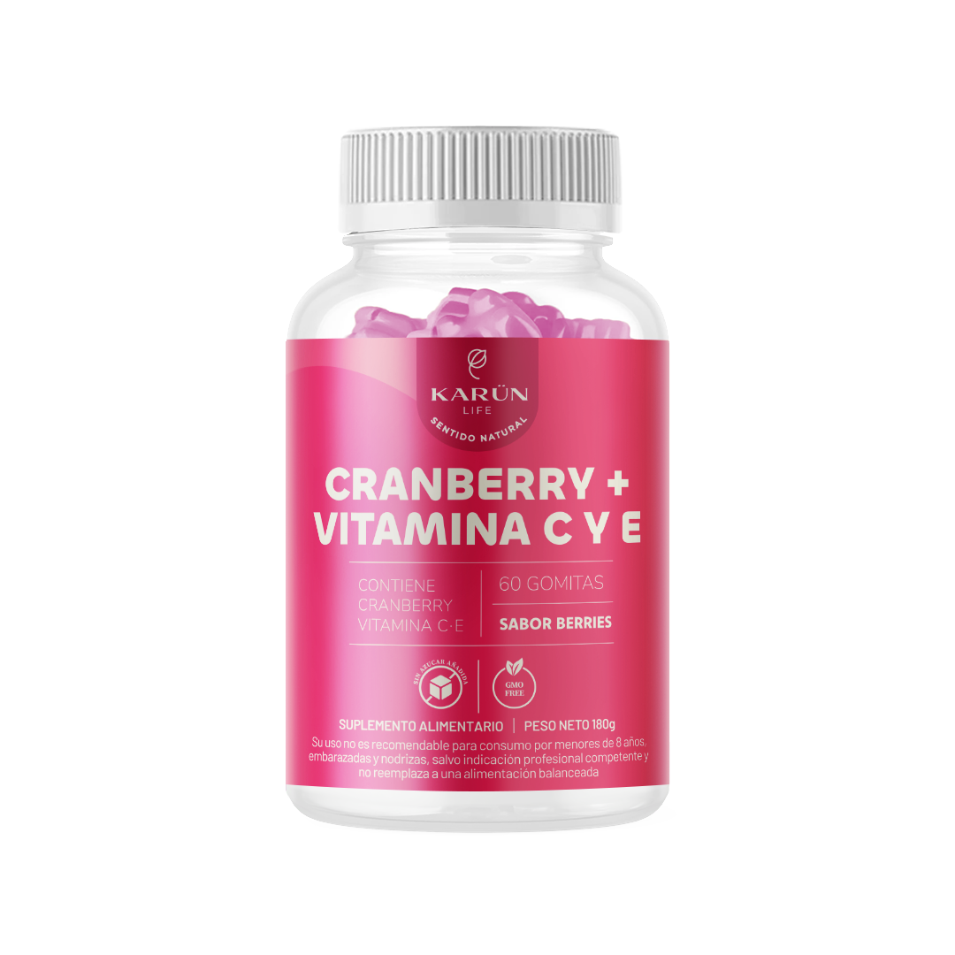 Gomitas Cranberry + Vitamina C + Vitamina E 60 Unidades Karun Life-0