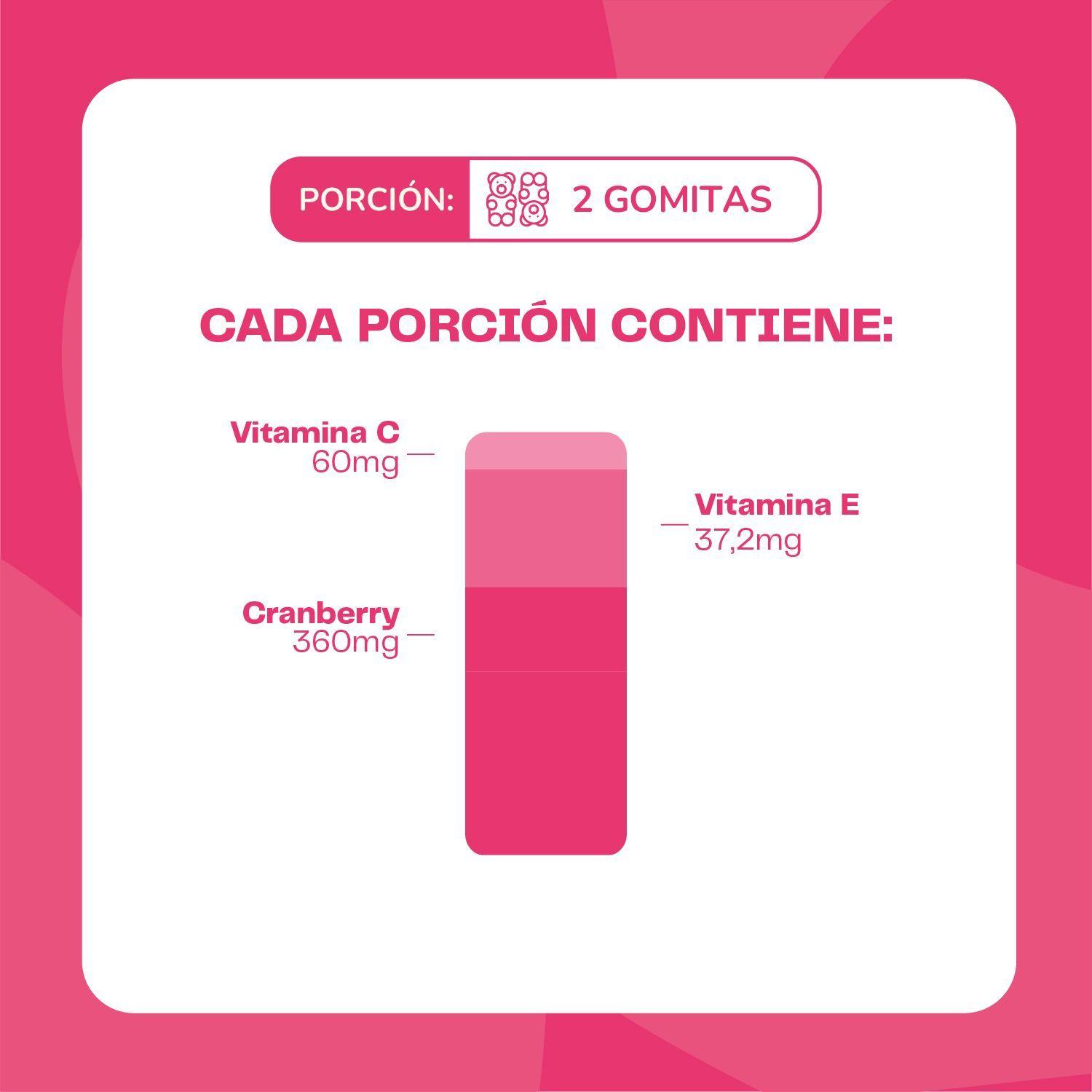 Gomitas Cranberry + Vitamina C + Vitamina E 60 Unidades Karun Life-4