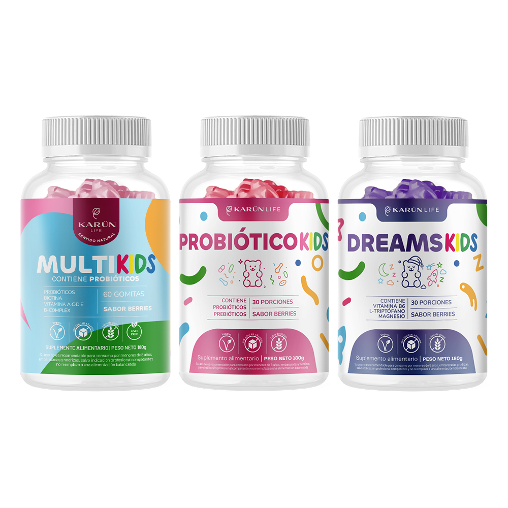 Pack Gomitas Kids Salud Total Multi Kids Dream Kids Prob Kids 180 Un Karun Life-0