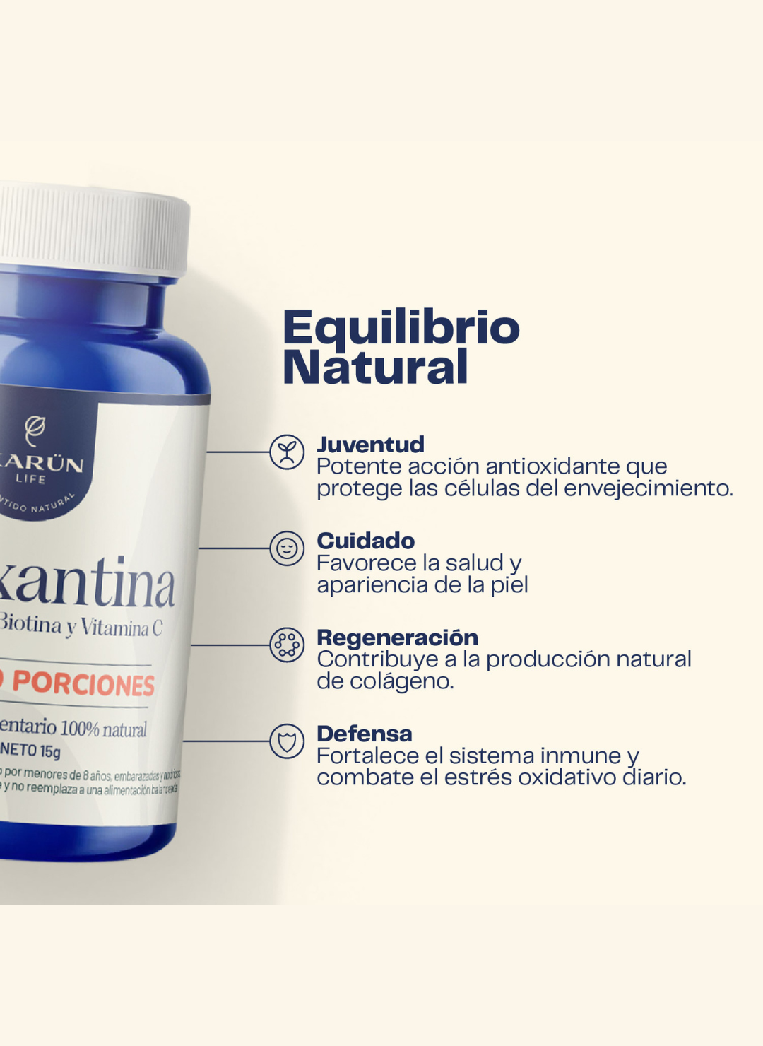 Astaxantina + NAD+ 60 cap Karun Life-4