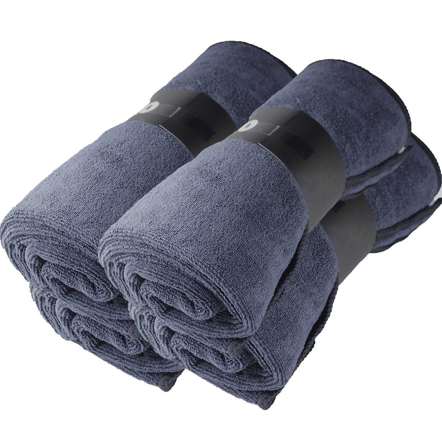 8 Toalla Azul Oscura  Peluquería Microfibra 85*50-0