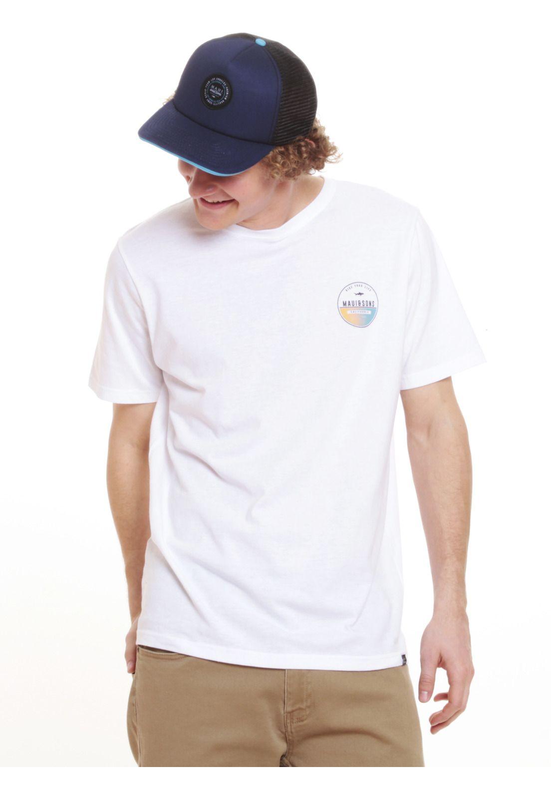 Pack Polera Jockey Hombre Blanco Maui and Sons 5AV118-MV20-0