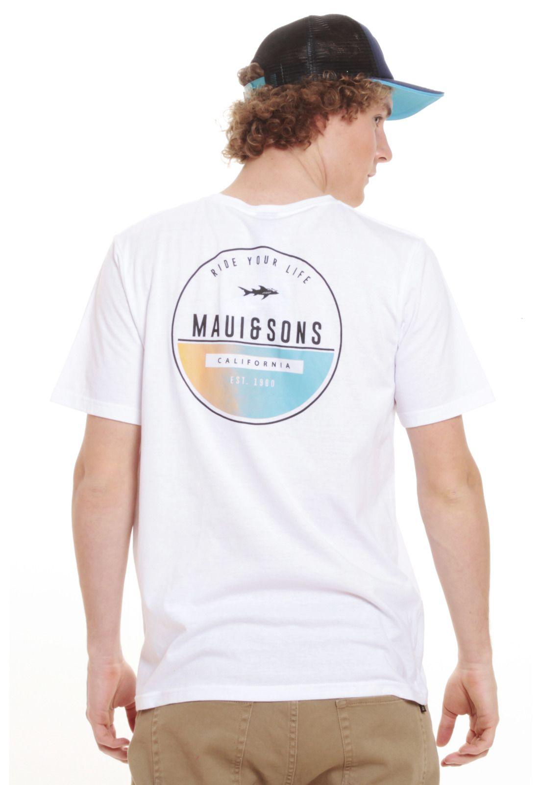 Pack Polera Jockey Hombre Blanco Maui and Sons 5AV118-MV20-1