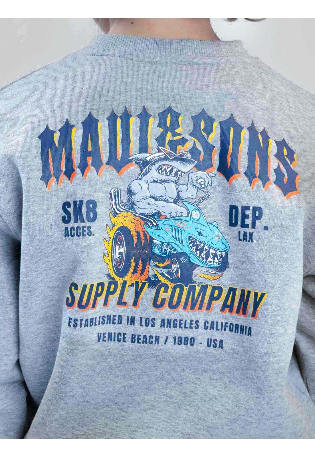 Poleron CR Fieldtrip Gris Infantil Maui And Sons-3