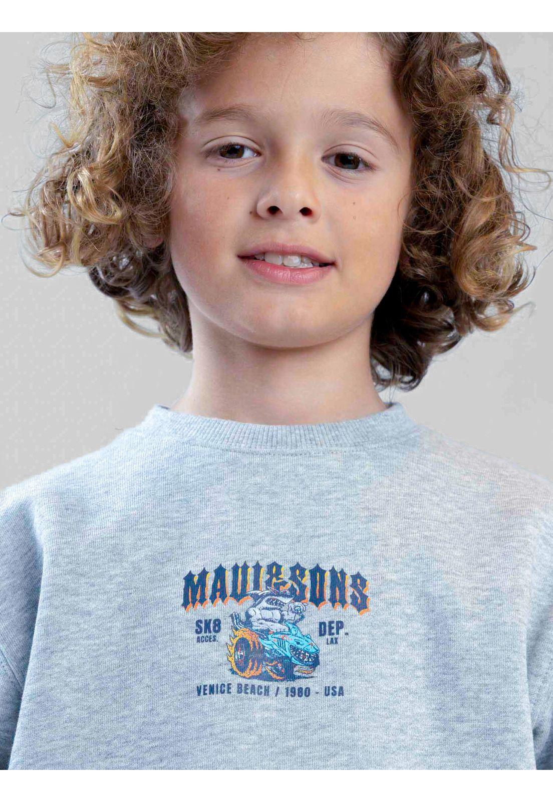 Poleron CR Fieldtrip Gris Infantil Maui And Sons-4