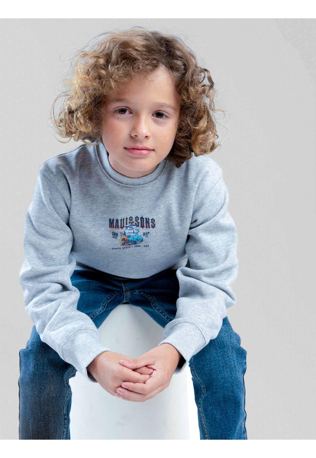 Poleron CR Fieldtrip Gris Infantil Maui And Sons-5