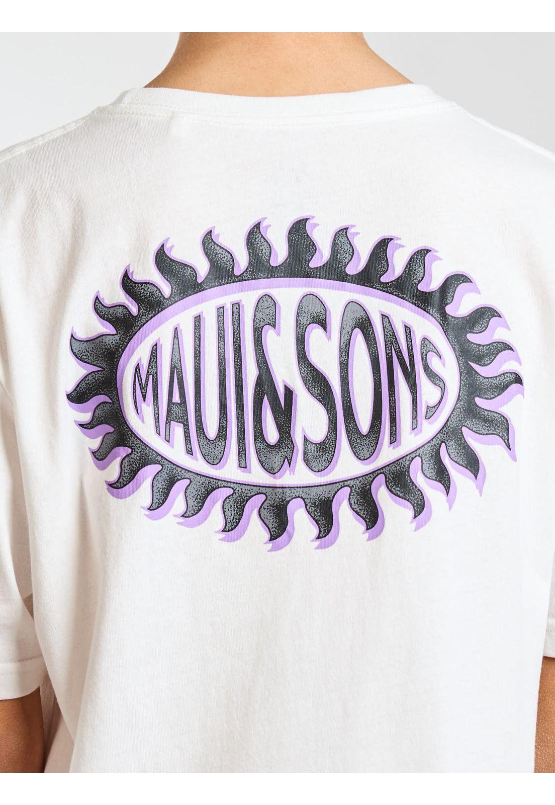 Polera MC Sunburst Blanco Infantil Maui and Sons-3
