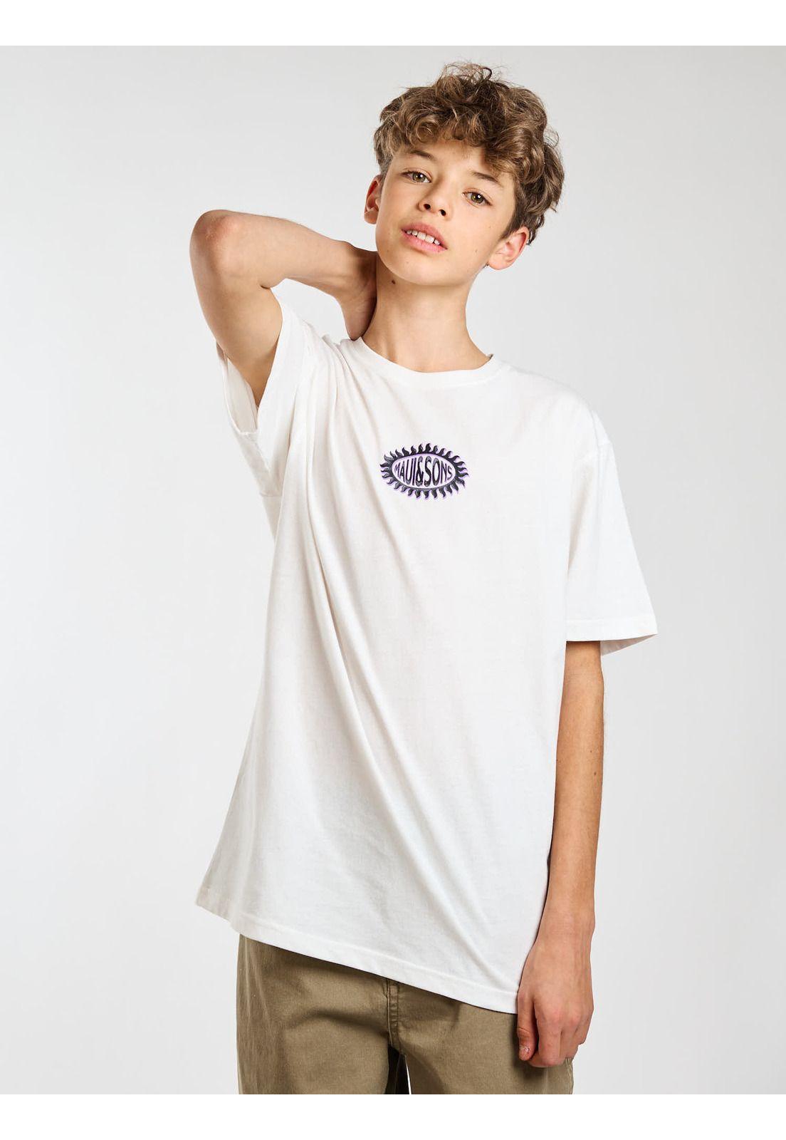 Polera MC Sunburst Blanco Infantil Maui and Sons-6