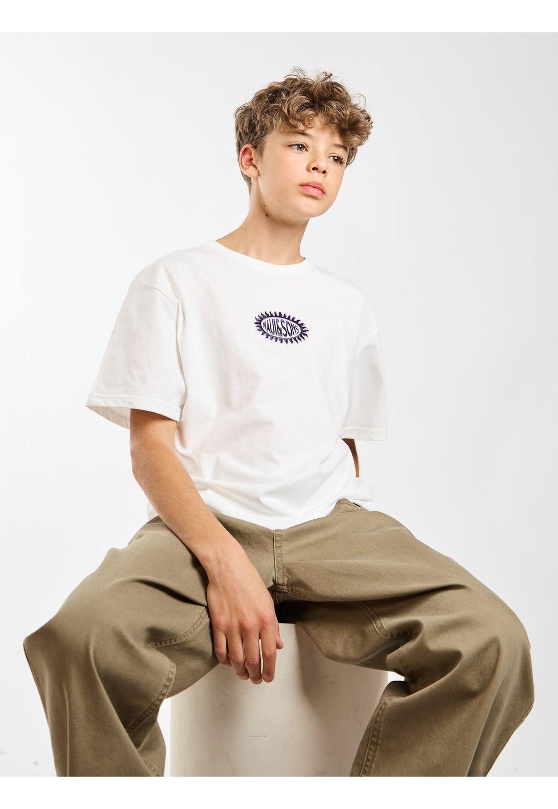 Polera MC Sunburst Blanco Infantil Maui and Sons-7