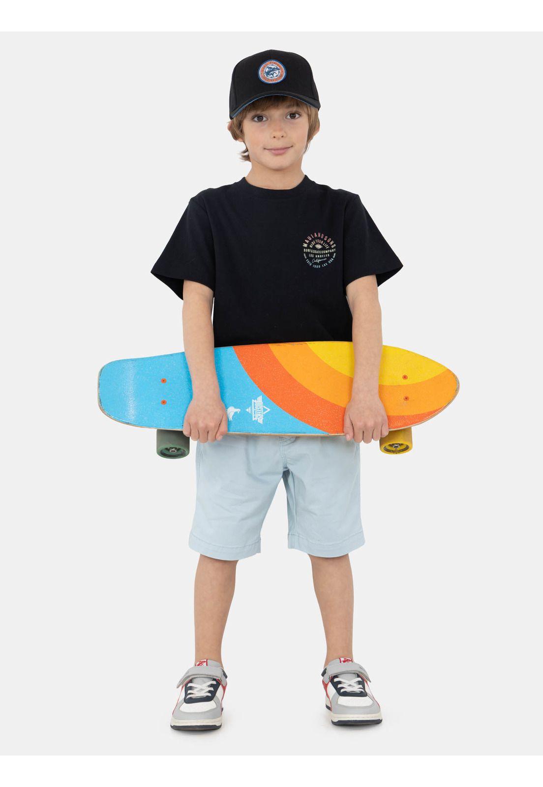 Bermuda Jogger Brivida Turquesa Infantil Maui And Sons-3