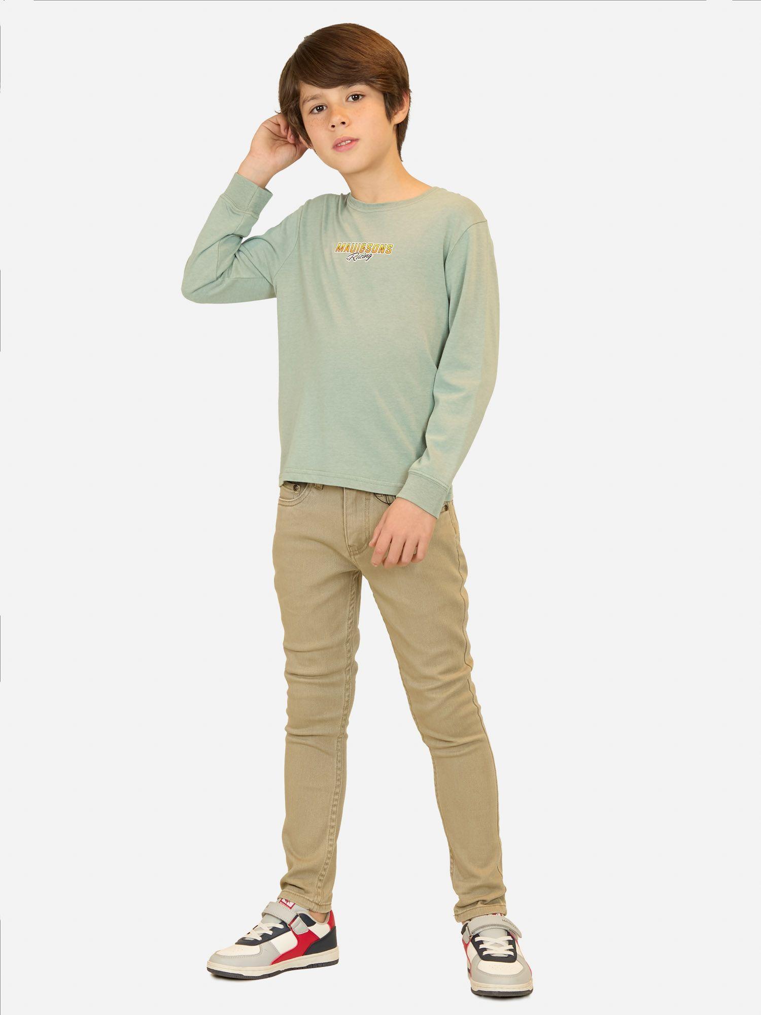 Polera ML Race Shark Verde Niño Maui And Sons-3