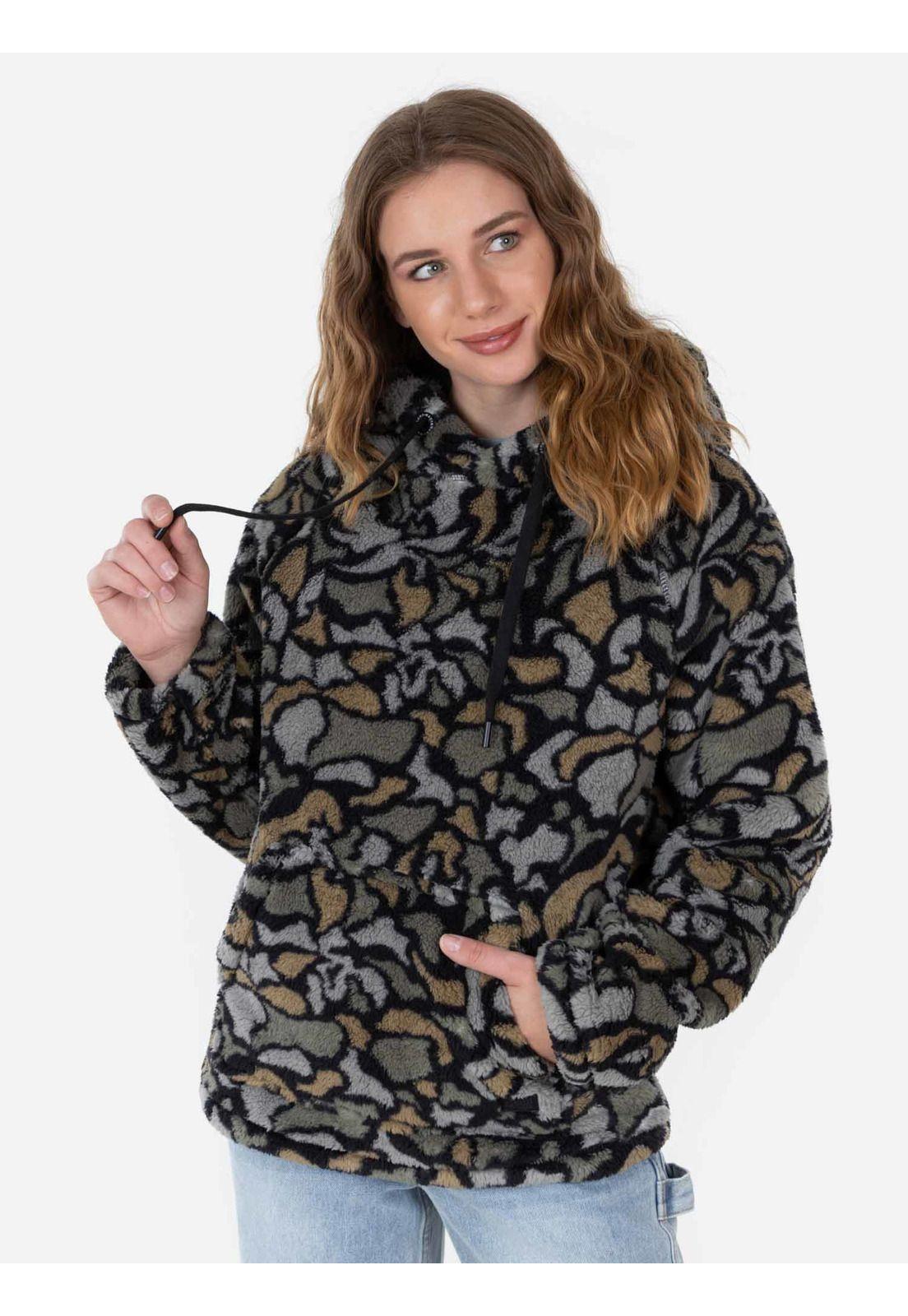 Poleron STAINS SHERPA Mujer Multicolor Maui and Sons-0