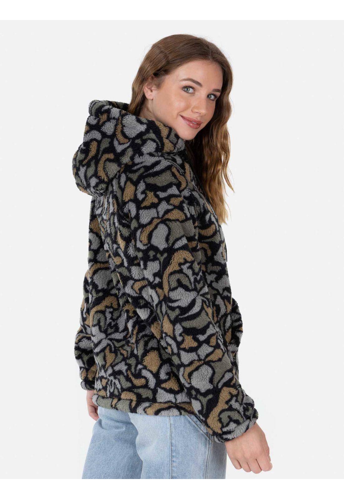 Poleron STAINS SHERPA Mujer Multicolor Maui and Sons-1