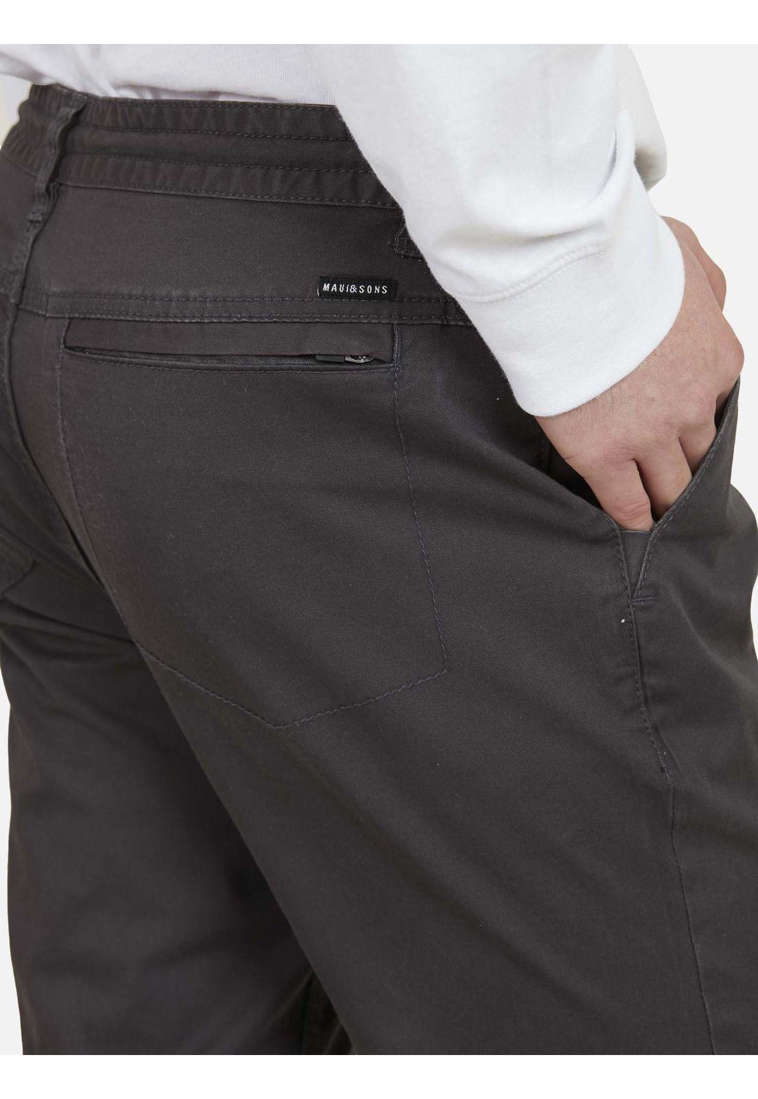 Pantalon 5N154 Hombre Gris Oscuro Maui and Sons-2