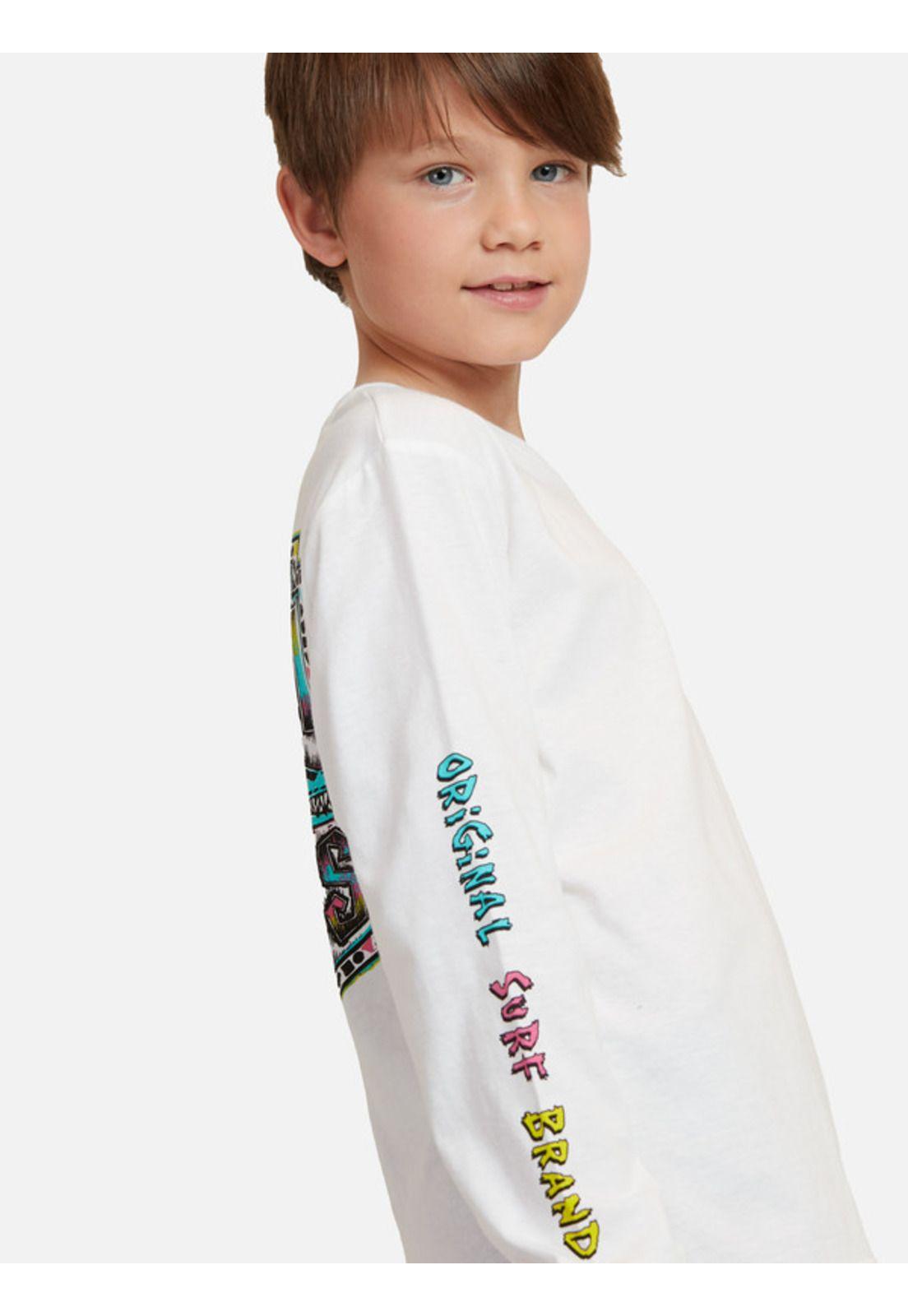 Polera Origin Shield Niño Blanco Maui And Sons-2