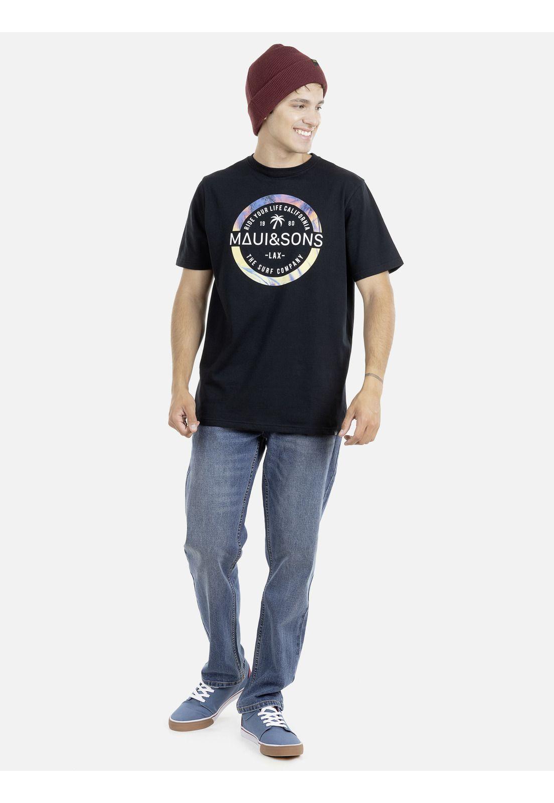 Polera M/C Hombre Maui 5P395-MI21 Negro-3