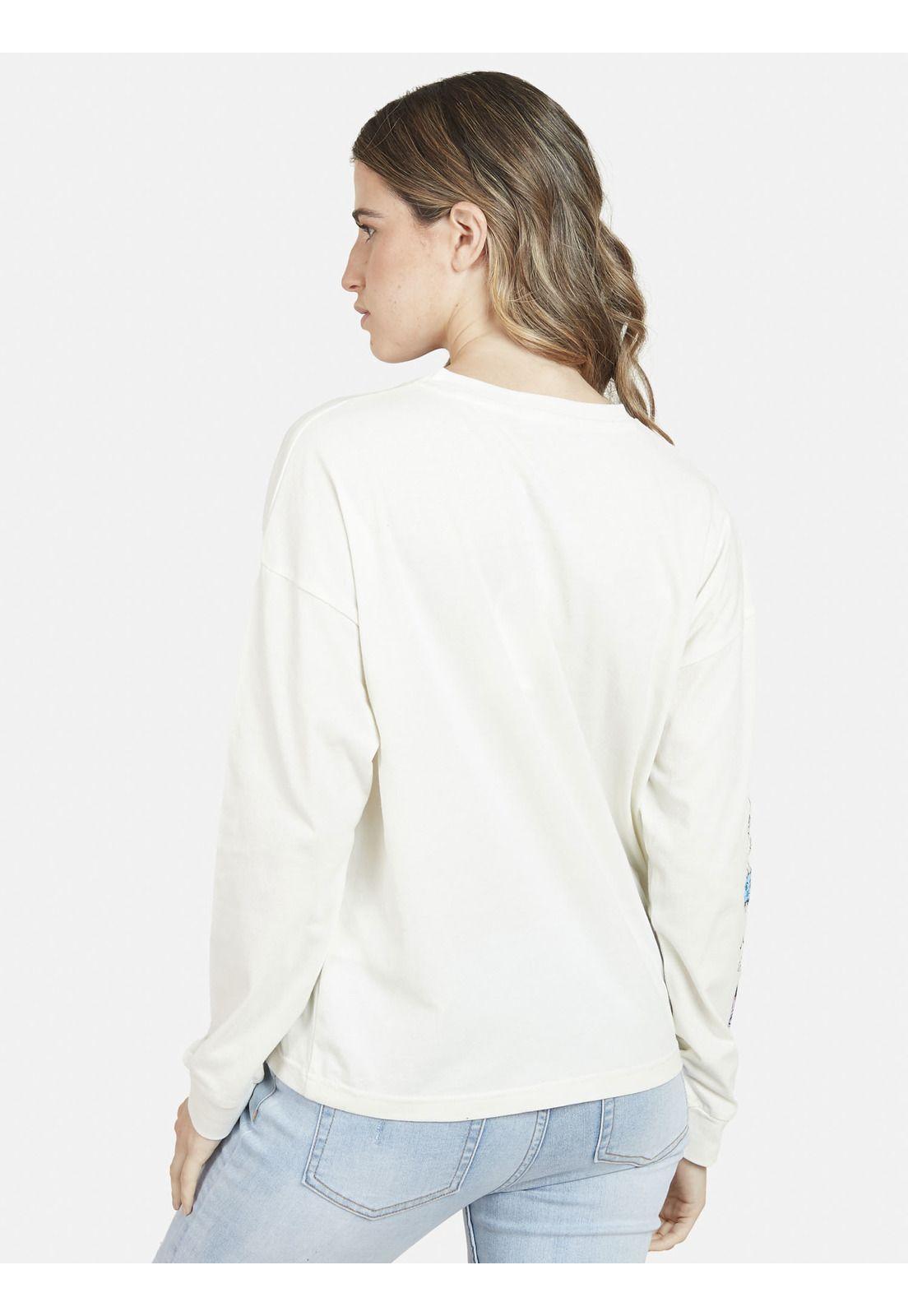 Polera Manga Larga MYSTIC VIBE Mujer Blanco Maui & Sons-1
