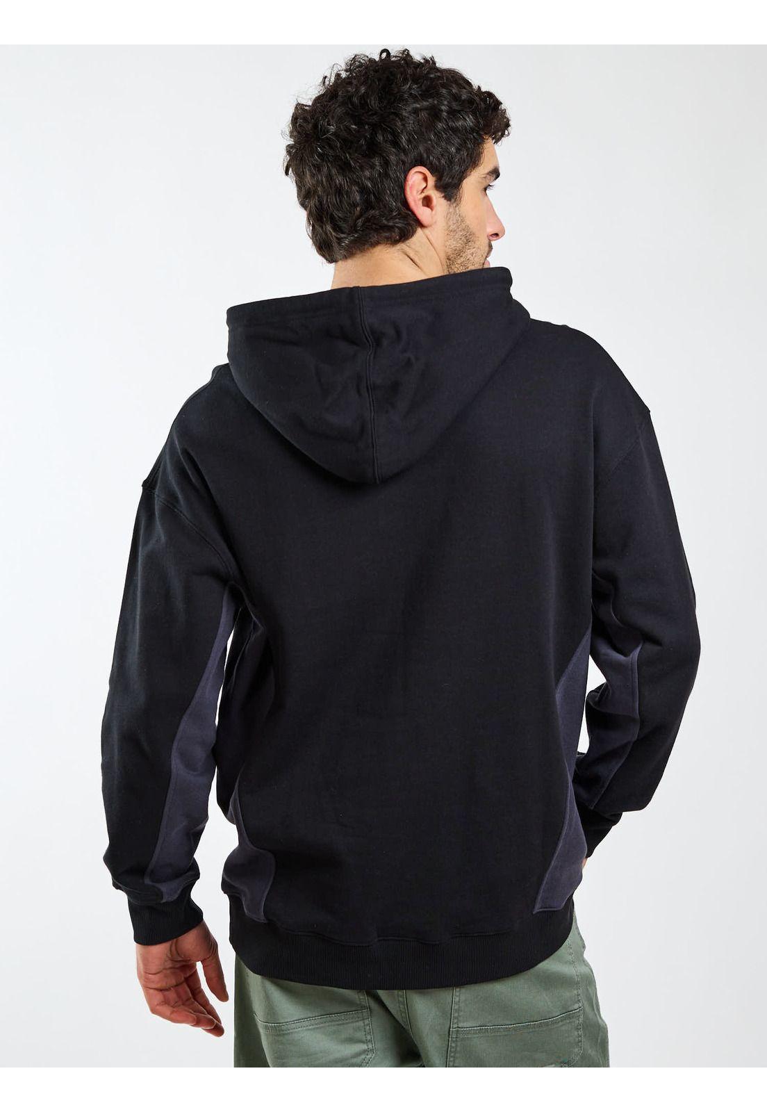 Poleron Canguro Ransom Negro Hombre Volcom-1
