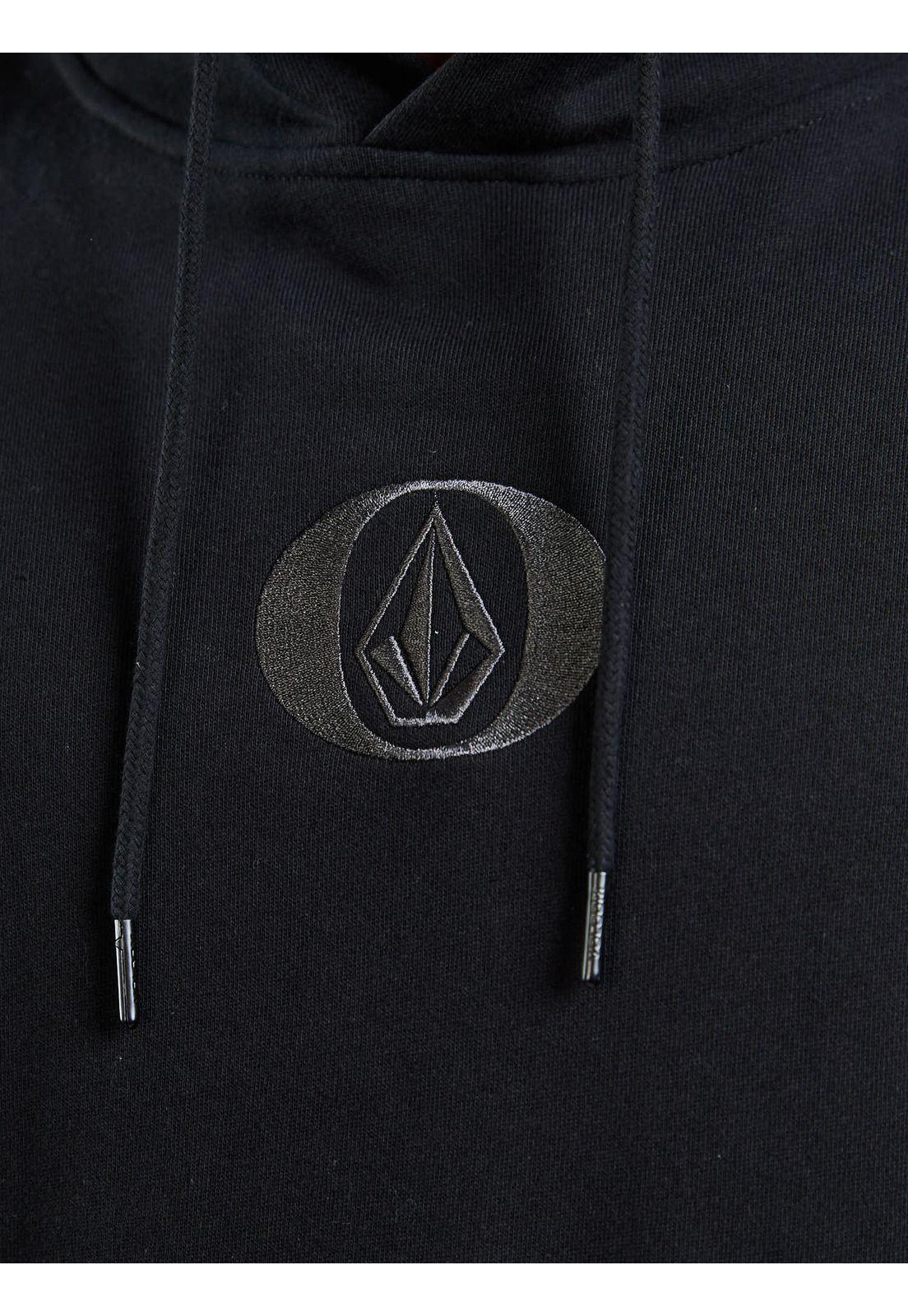 Poleron Canguro Ransom Negro Hombre Volcom-4