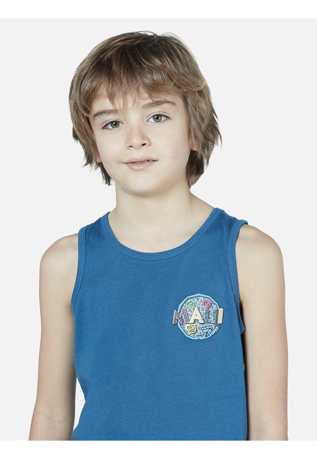 Polera Niño Azul 5P497-KV22 Maui and Sons-2