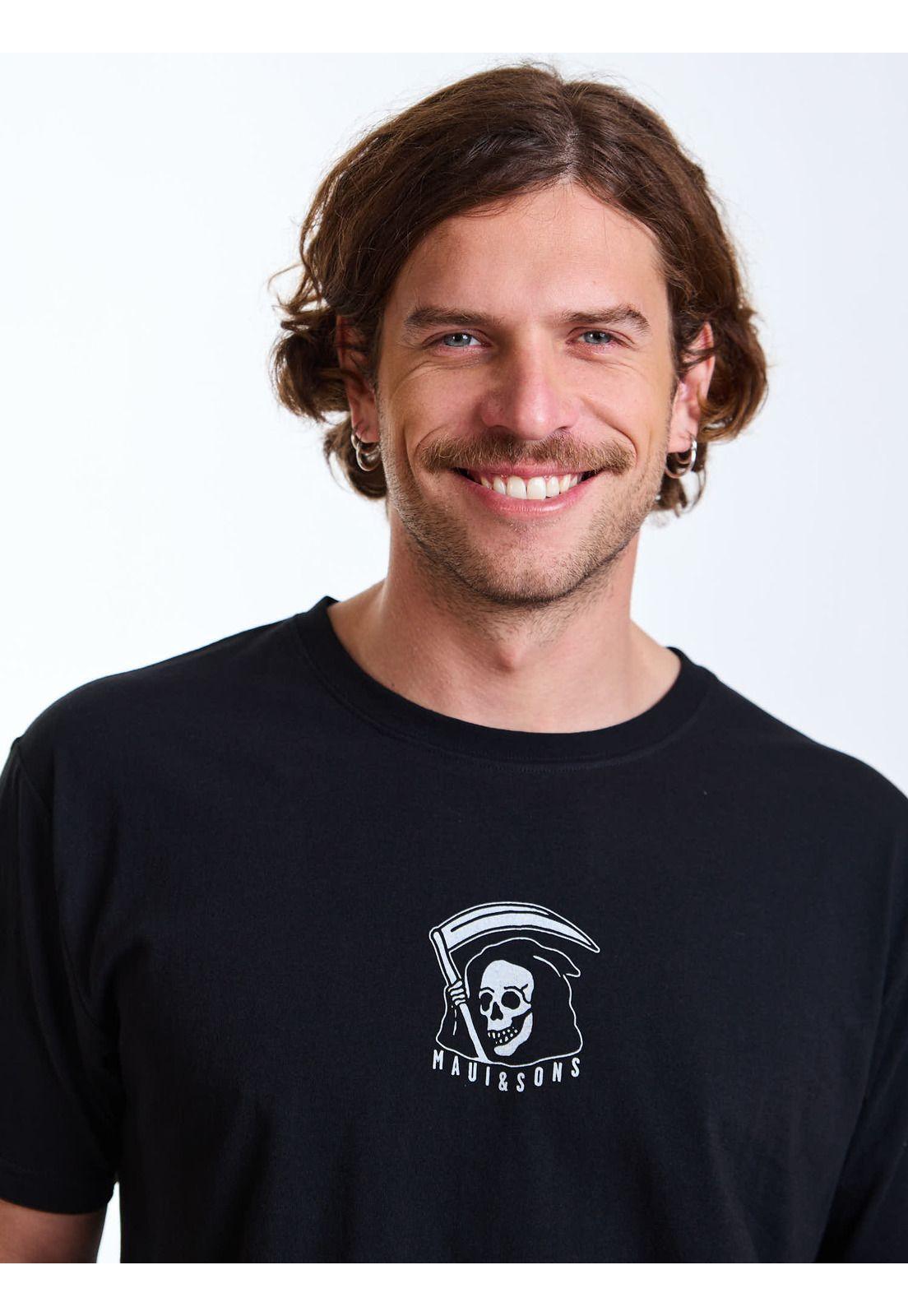 Polera MC Roamer Negro Hombre Maui and Sons-4