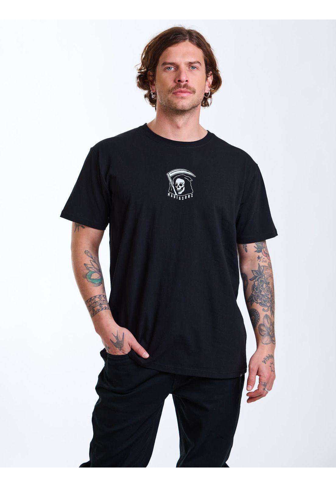 Polera MC Roamer Negro Hombre Maui and Sons-6