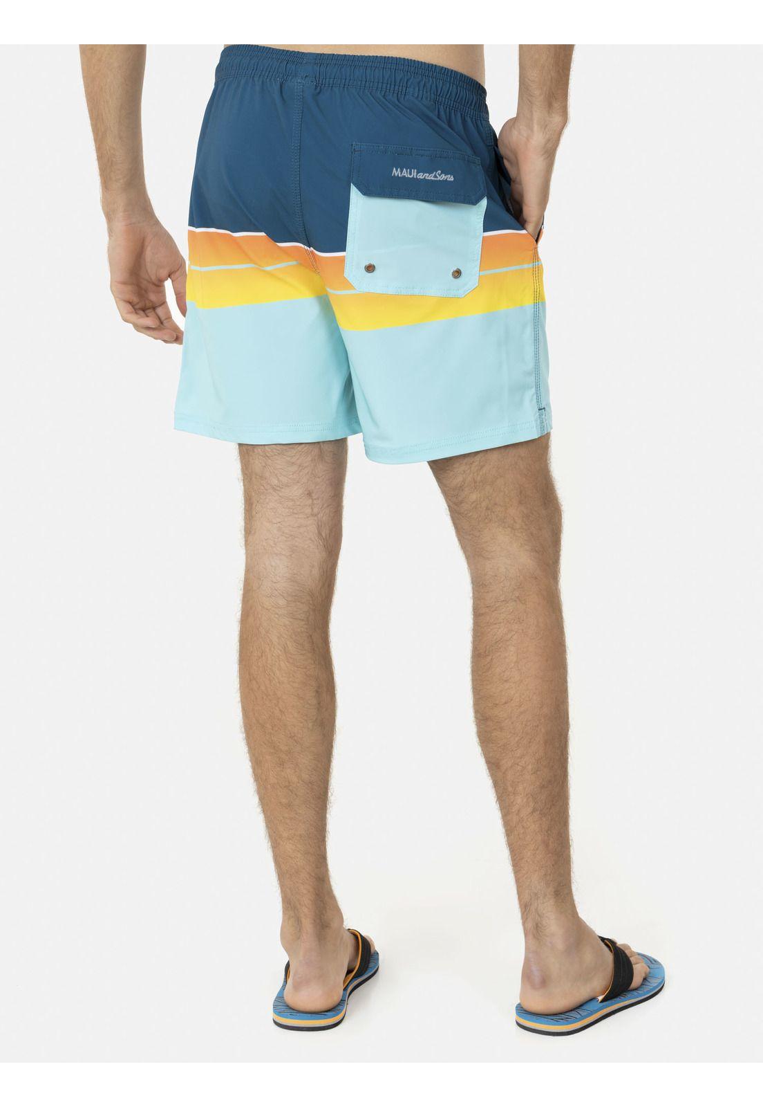 Traje de Baño Stretch Hombre Amarillo Maui and Sons-1