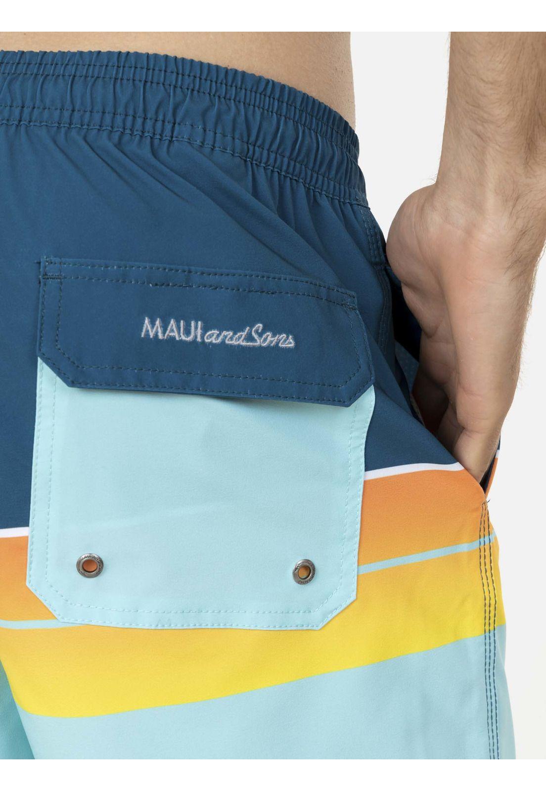 Traje de Baño Stretch Hombre Amarillo Maui and Sons-2