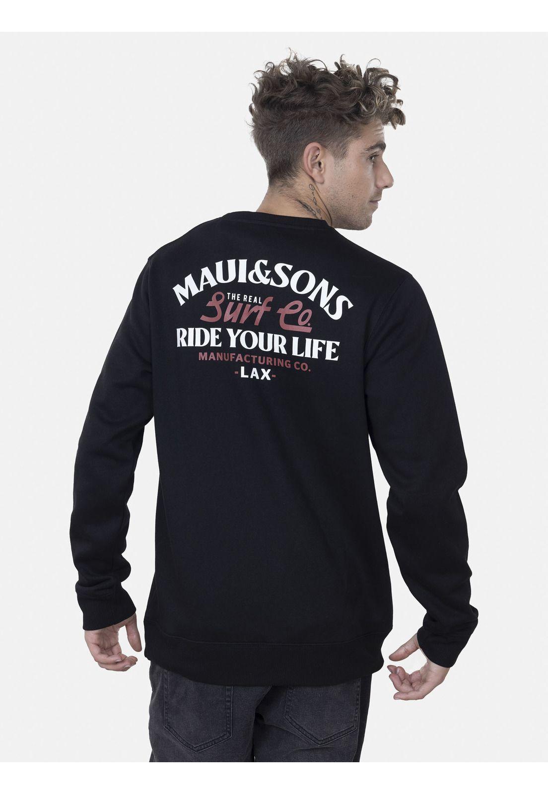 Poleron Hombre 5O1032 Negro Maui and Sons-1