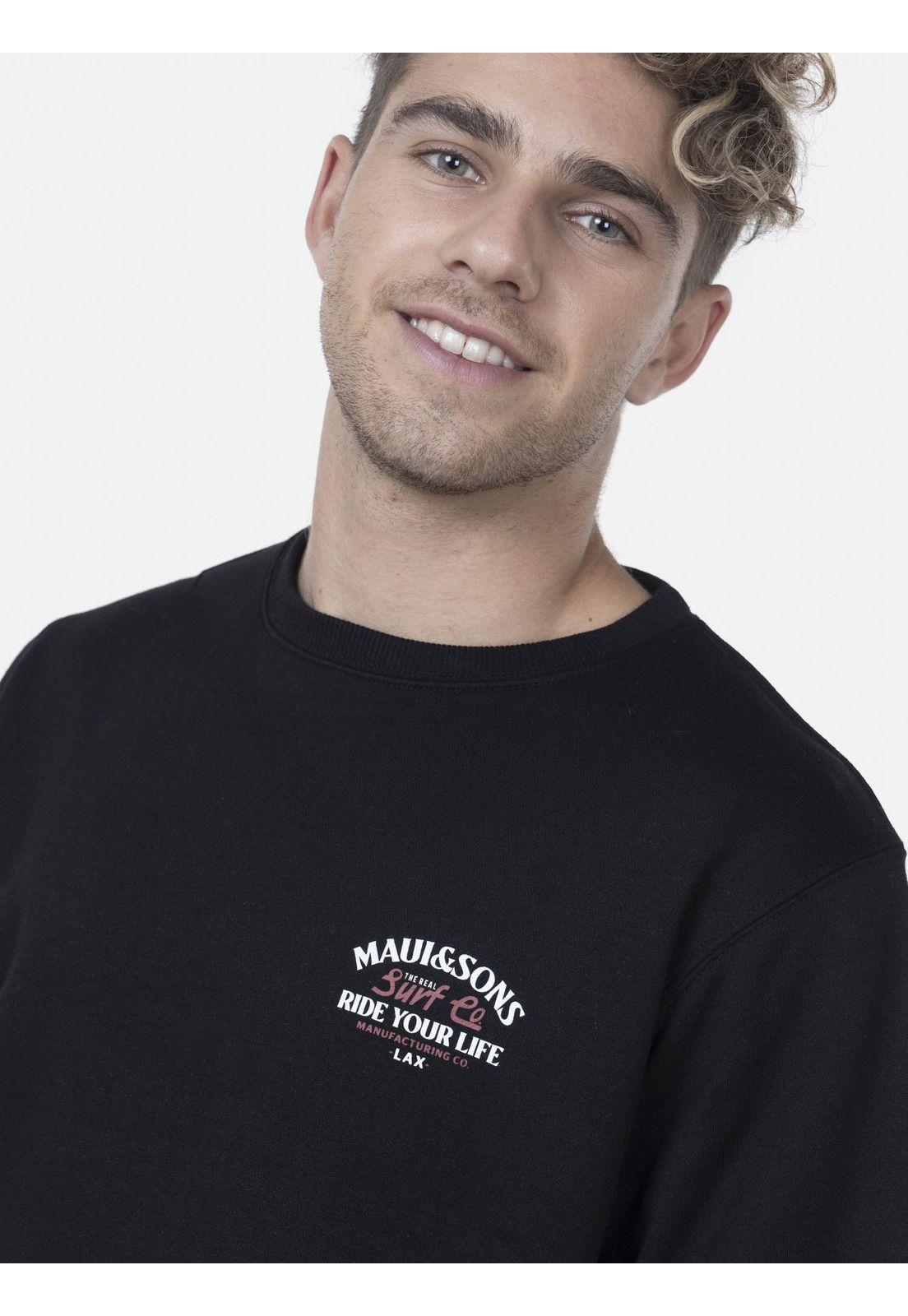 Poleron Hombre 5O1032 Negro Maui and Sons-2
