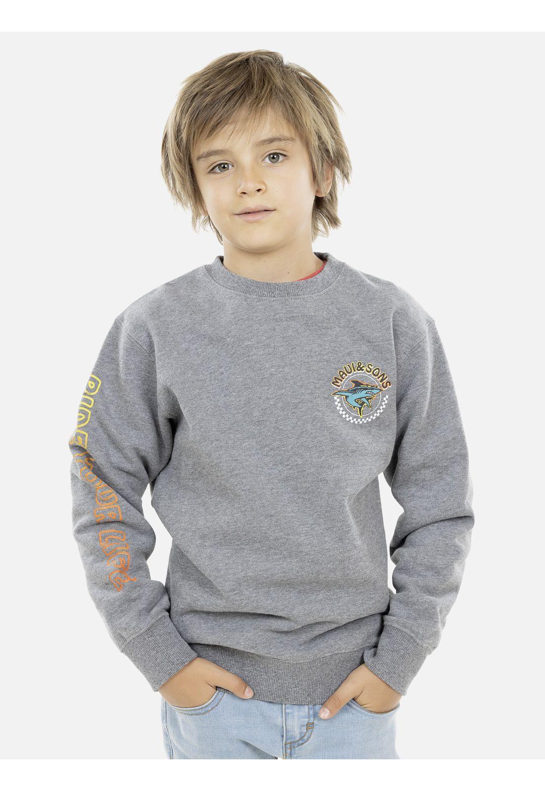 Poleron Kids 5O452-KI21 Gris Maui and Sons-0