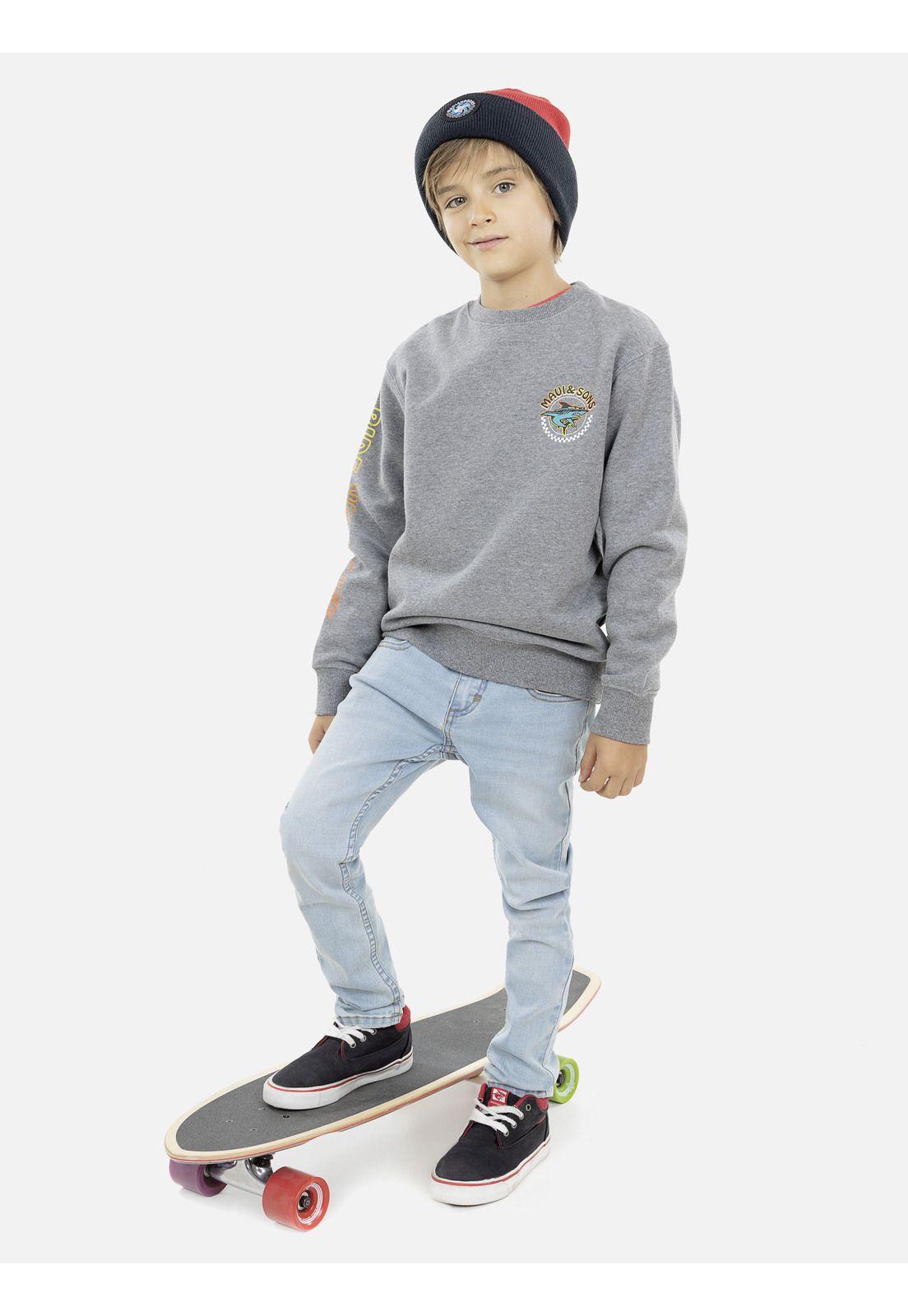 Poleron Kids 5O452-KI21 Gris Maui and Sons-3
