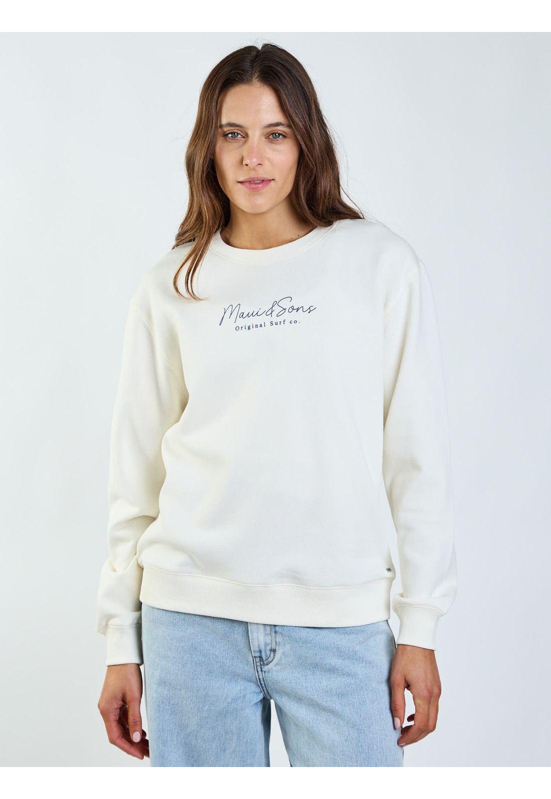 Poleron CR Fresia Beige Mujer Maui and Sons-0