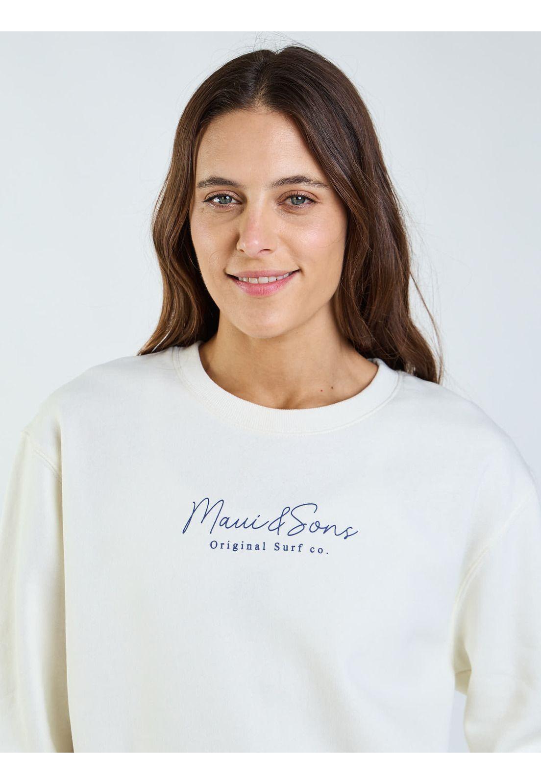 Poleron CR Fresia Beige Mujer Maui and Sons-4