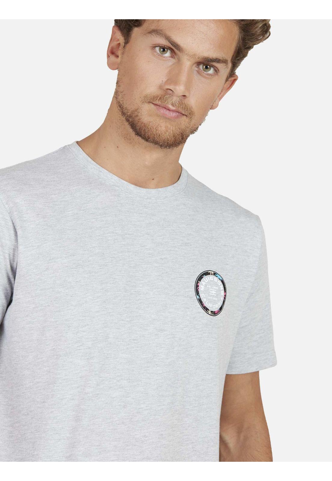 Polera PALM CIRCLE Hombre Gris Maui and Sons-2