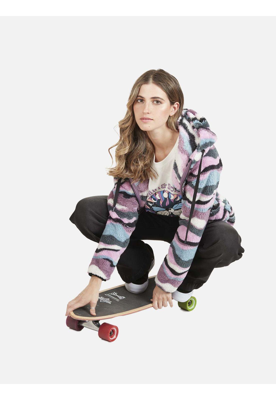 Poleron Micropolar Crazy Rose Multicolor Mujer Maui And Sons-3