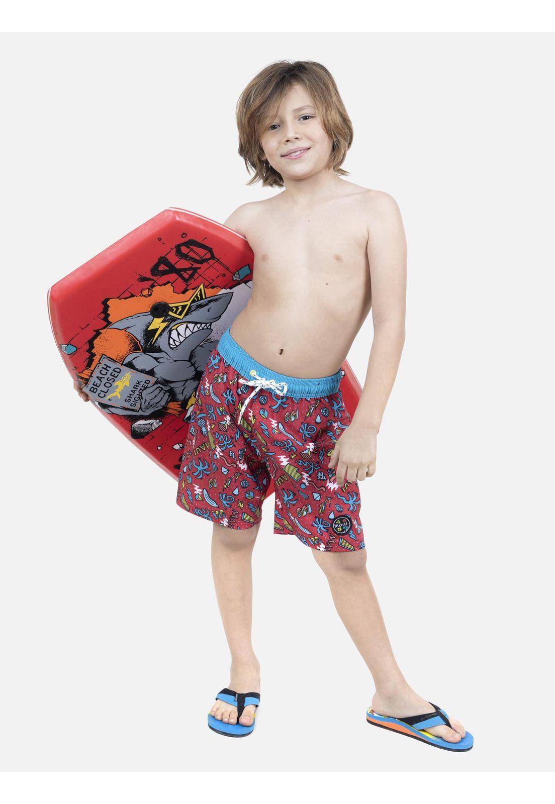 Traje De Baño Niño Rojo 5T1142-KV22 Maui And Sons-3