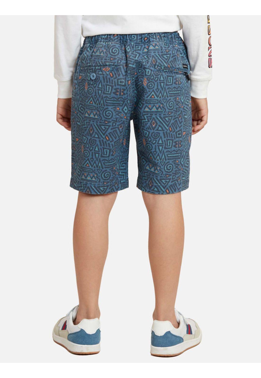 Bermuda Jogger Tribal Blue Kids Multicolor Maui and sons-1