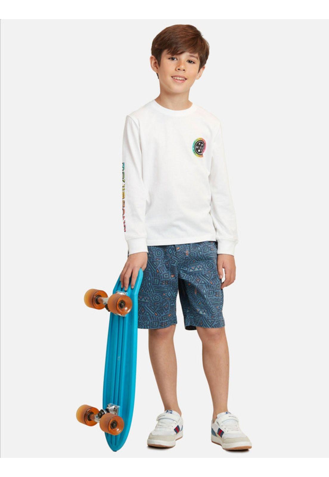 Bermuda Jogger Tribal Blue Kids Multicolor Maui and sons-3