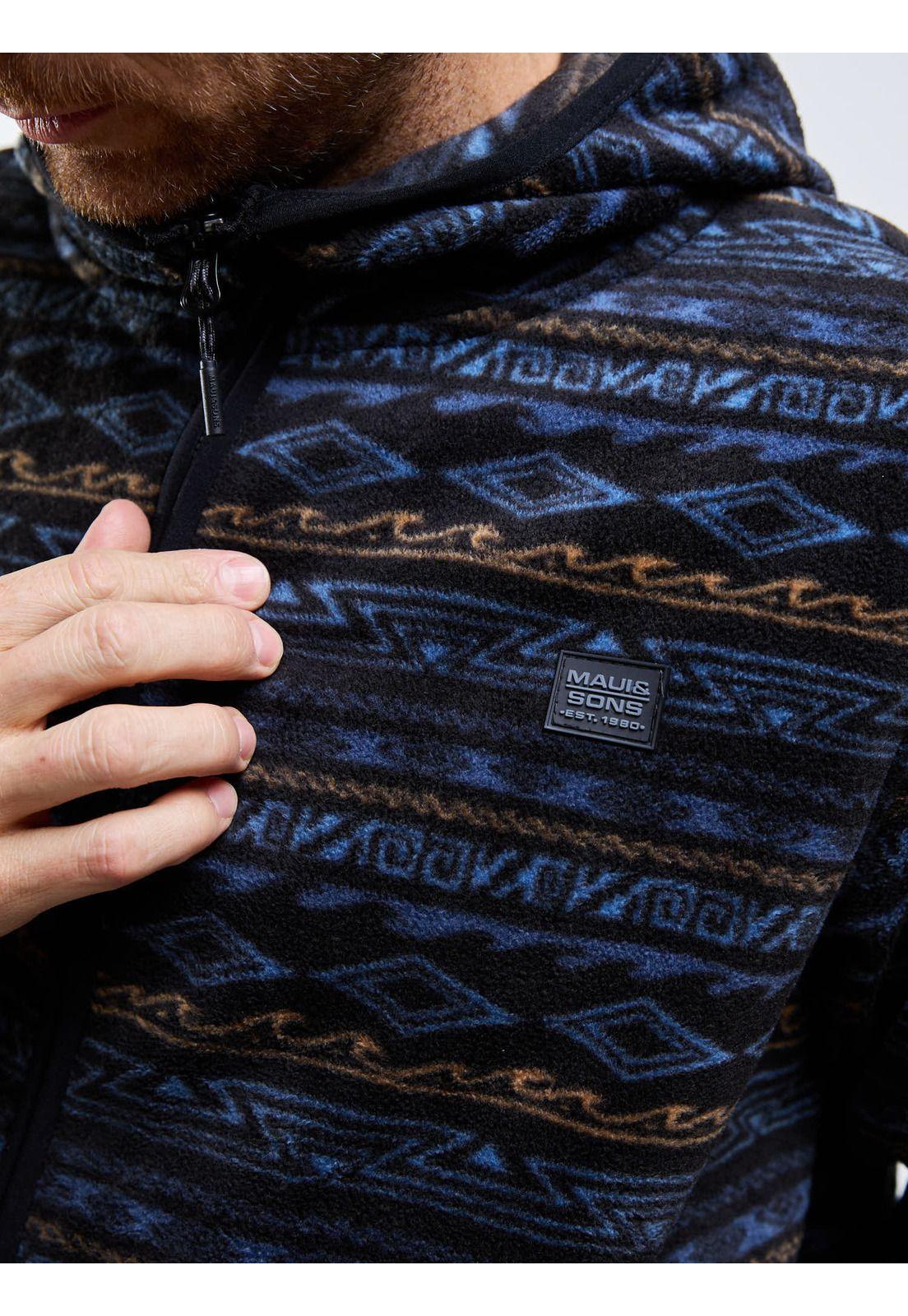 Poleron Polar Ethnic Ocean Multicolor Hombre Maui And Sons-6